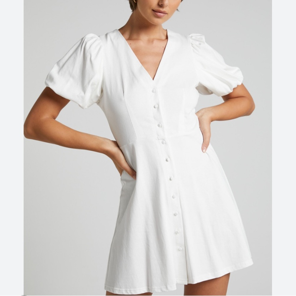 Showpo Puff Sleeve Rochelle Mini Dress